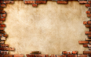 Brick wall hole grungy background - faded free wallpaper