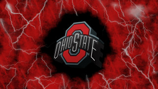 Red black background ohio state - a black circle free wallpaper