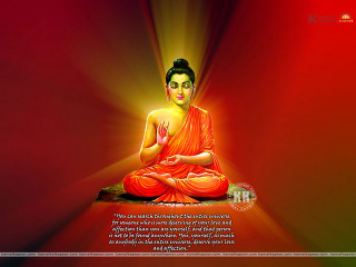Buddha statue meditation quote red - a buddha statue free wallpaper for desktop