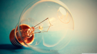 Light bulb wire table blue 2 - studio light free wallpaper for desktop