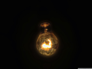Light bulb glowing yellow reflection - cerith wyn evans free wallpaper