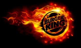 Burger king flames smoke hyperrealism - carles delclaux i free wallpaper for desktop
