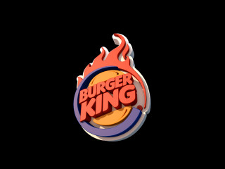 Burger king logo flames side - beeple free wallpaper