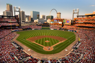 Baseball stadium crowd stands arch - a large crowd of people free wallpaper