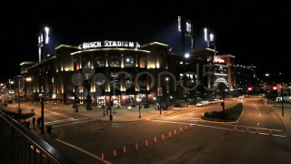 Baseball stadium night lights street - a baseball stadium free wallpaper for desktop