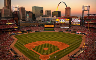 Baseball stadium st louis arch 2 - a baseball stadium free wallpaper for desktop