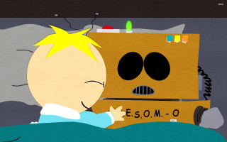 Cartoon character bed box cat - esao free wallpaper