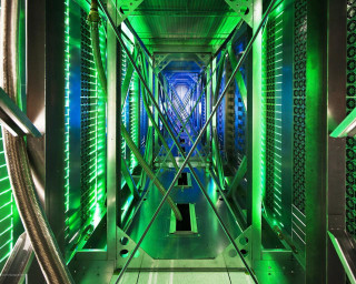 Long hallway green lights post - a long hallway free wallpaper for desktop