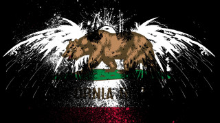 Grungy bear wings flag italy - a grungy effect free wallpaper for desktop
