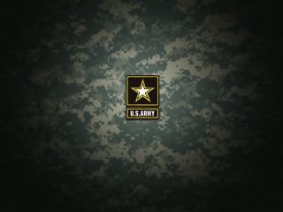 Military emblem black background green - a white star free wallpaper