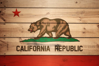 Wooden sign california flag red - a wooden sign free wallpaper