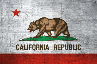 Grungy flag bear california republic - a bear free wallpaper