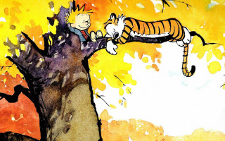 Boy tree tiger back dog - a drawing of a boy free wallpaper for desktop