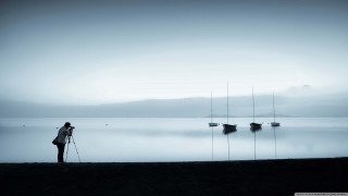 Beach person backpack skis boat - a backpack free wallpaper