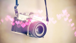 Camera heart lens strap string - photographic free wallpaper