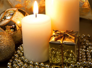 Candle gift table ornaments gold - ornament free wallpaper