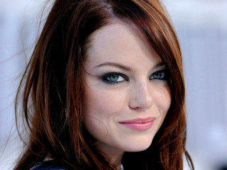 Woman blue eyes smiling black - perfect eye free wallpaper for desktop
