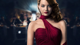 Woman red dress party crowd - event free wallpaper