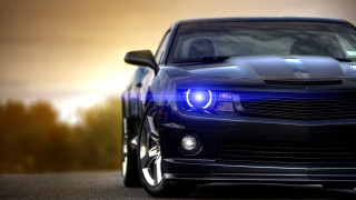 Car blue stripe driving road 3 - a blue stripe free wallpaper for desktop