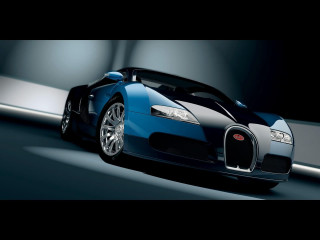 Blue black bugatti night road - the dark night time free wallpaper