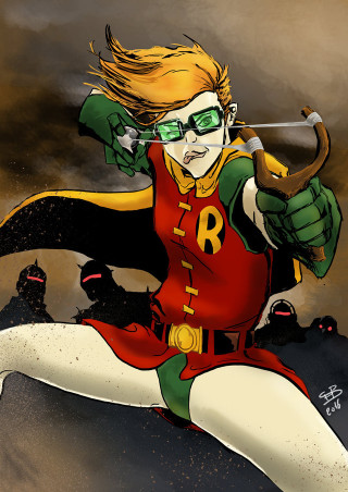 Superhero woman sword cape cartoon - andrew robinson free wallpaper for mobile