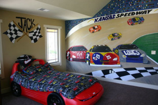 Race car bedroom wallpaper bed - a bedroom free wallpaper