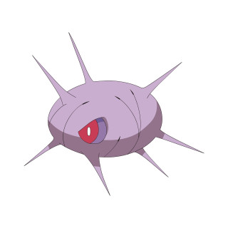 Cartoon character purple object red - his mouth free wallpaper for tablet