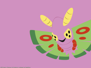 Cartoon butterfly with face wings - colin moss free wallpaper for desktop