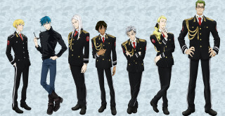 Anime men uniform blue background - uniform free wallpaper