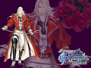 Man red coat white pants - official art free wallpaper for desktop