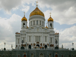 Large white building gold domes 2 - andrei rublev free wallpaper for desktop