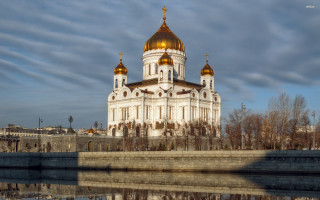 Large white building gold domes - andrei rublev free wallpaper for desktop