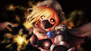 Blonde woman blue ball gun - a blue ball free wallpaper