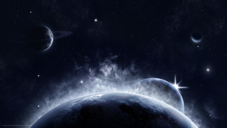 Planets in the sky with 7 - a group of planets free wallpaper
