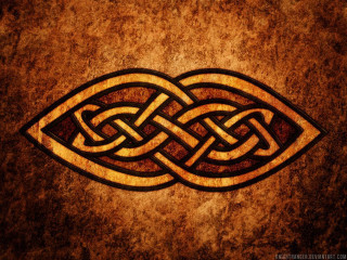 Celtic symbol brown background black - elden ring free wallpaper