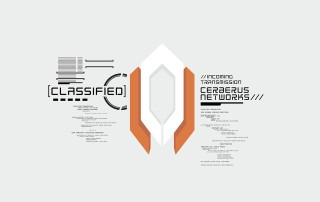 White background orange accents classified - christopher balaskas free wallpaper