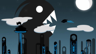 Futuristic city giant shark tower - a futuristic city free wallpaper