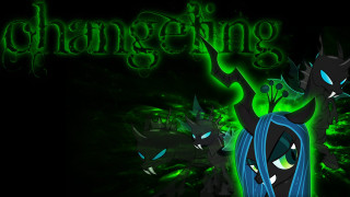 Black green blue cartoon greenhair - text free wallpaper for desktop
