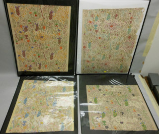 Four framed handpainted artnouveau ernsthaeckel - hand free wallpaper for desktop