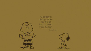 Cartoon person dog quote goodbye - more free wallpaper