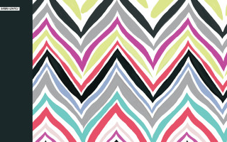 Colorful chevron pattern black background - bridget riley free wallpaper