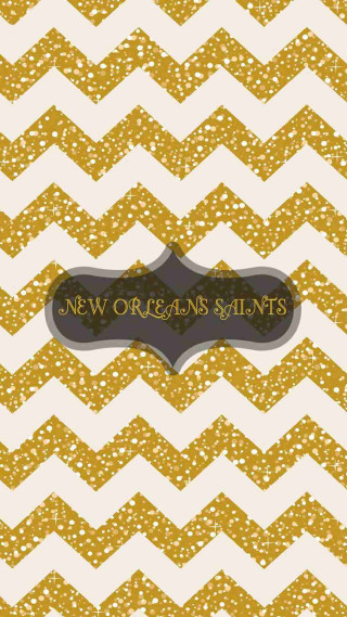 Saints chevron pattern black border - a gold free wallpaper