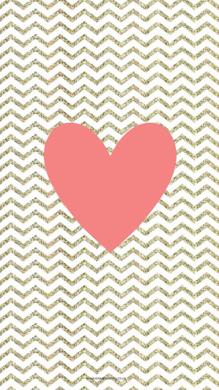 Heart chevron background pink heart - the middle of the image free wallpaper for mobile