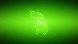 Neon green wall cartoon character - a white outline free wallpaper