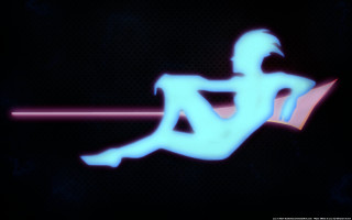 Person sitting chair neon light - neon light free wallpaper