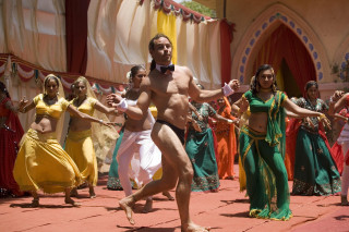 Man tuxedo dancing circus tent - david annand free wallpaper