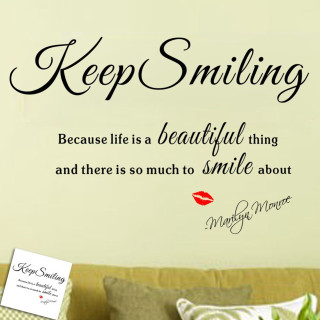 Keep smiling life beautiful quote - free other wallpaper