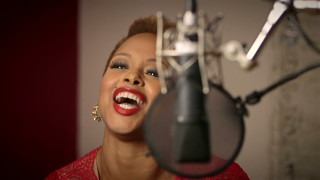 Woman microphone smiling background performance - chinwe chukwuogoroy free wallpaper