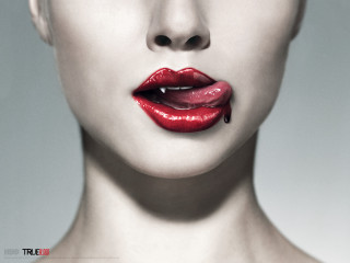 Woman red lipstick dripping lip - red lipstick free wallpaper