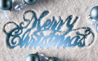 Snow covered ground ornaments blue - ornament free wallpaper
